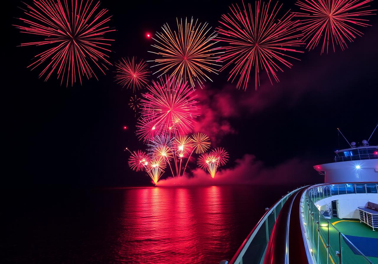 Fogos no mar
